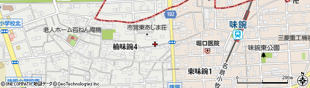 愛知県名古屋市北区楠味鋺4丁目2260周辺の地図
