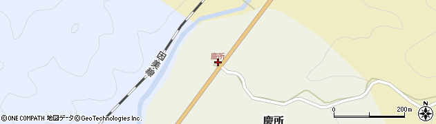 慶所周辺の地図