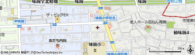 愛知県名古屋市北区楠味鋺3丁目308周辺の地図