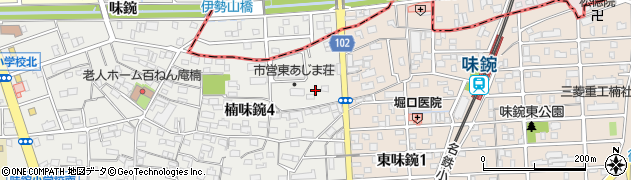 愛知県名古屋市北区楠味鋺4丁目2257周辺の地図
