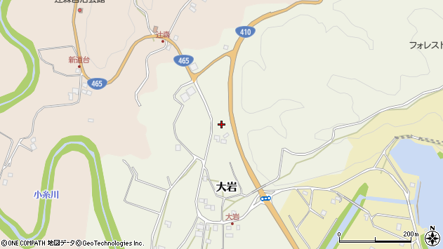 〒292-1173 千葉県君津市大岩の地図