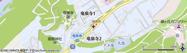 竜泉寺駅周辺の地図