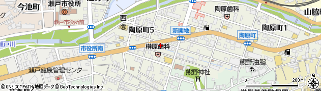 瀬戸陶原郵便局 ＡＴＭ周辺の地図