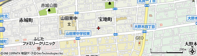 愛知県名古屋市西区宝地町160周辺の地図