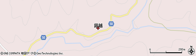 京都府南丹市日吉町畑郷（露越）周辺の地図