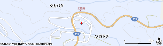 愛知県豊田市夏焼町トヤガ子周辺の地図