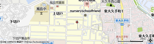 愛知県尾張旭市大久手町中松原周辺の地図