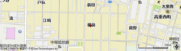 愛知県稲沢市北島町（榎前）周辺の地図