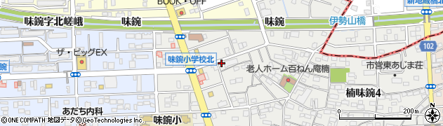 愛知県名古屋市北区楠味鋺3丁目911-1周辺の地図