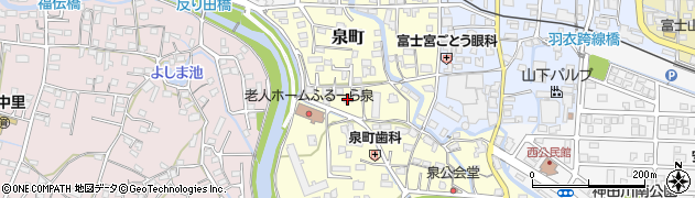 静岡県富士宮市泉町613周辺の地図