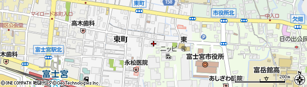 静岡県富士宮市東町18周辺の地図