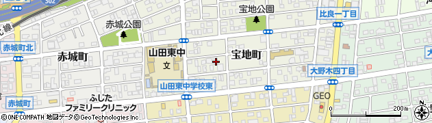 愛知県名古屋市西区宝地町121周辺の地図