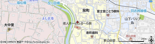 静岡県富士宮市泉町624周辺の地図