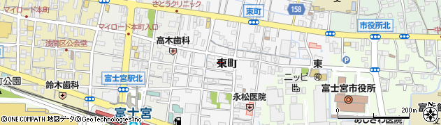 静岡県富士宮市東町15周辺の地図