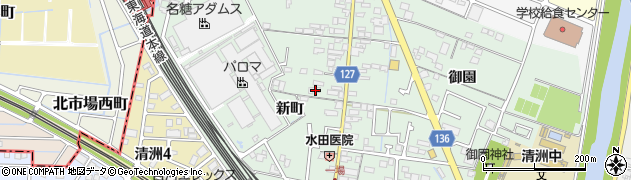 愛知県清須市一場新町413周辺の地図