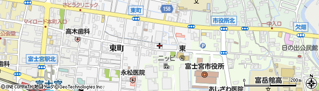 静岡県富士宮市東町17周辺の地図