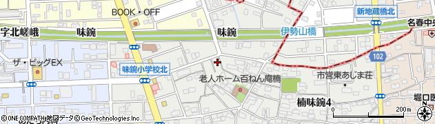 愛知県名古屋市北区楠味鋺3丁目2311周辺の地図