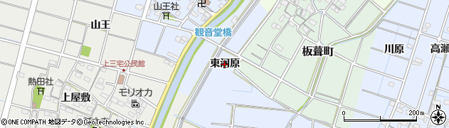 愛知県稲沢市平和町観音堂（東河原）周辺の地図