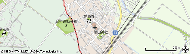 甲良町役場　呉竹地域総合センター周辺の地図