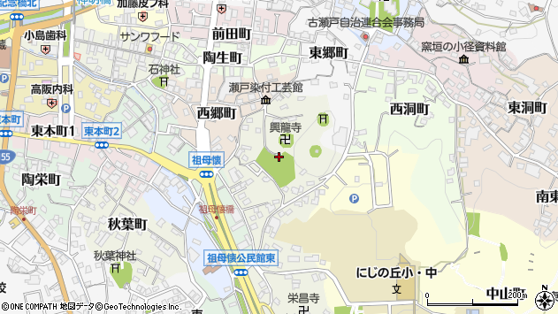 〒489-0824 愛知県瀬戸市仲郷町の地図
