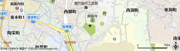 愛知県瀬戸市仲郷町周辺の地図