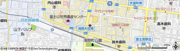 静岡県富士宮市大宮町20周辺の地図