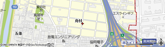 愛知県清須市春日（舟付）周辺の地図