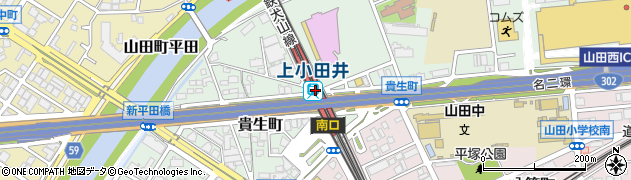 愛知県名古屋市西区周辺の地図