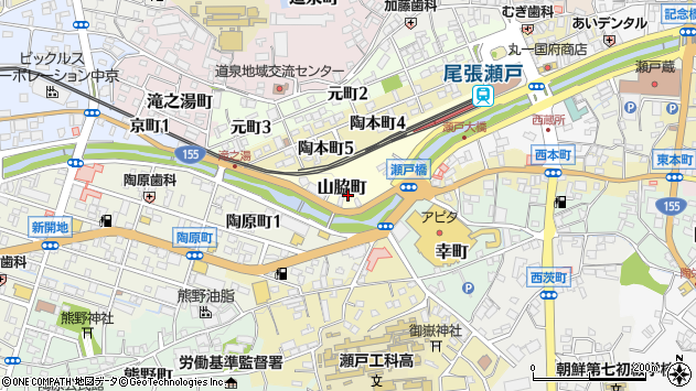 〒489-0811 愛知県瀬戸市山脇町の地図
