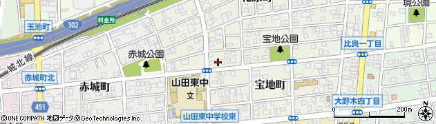 愛知県名古屋市西区宝地町101周辺の地図