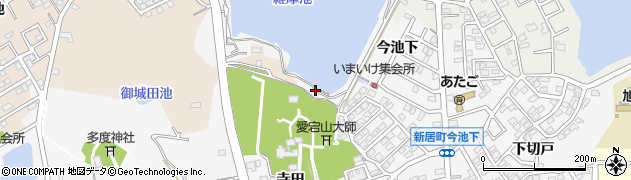 愛知県尾張旭市新居町（今池下）周辺の地図
