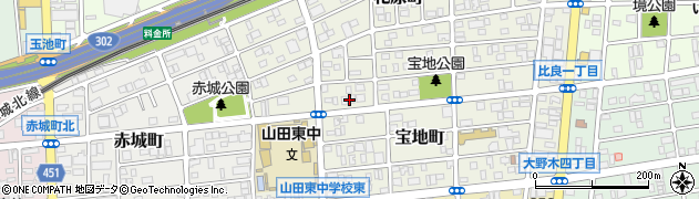 愛知県名古屋市西区宝地町104周辺の地図