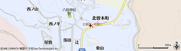 愛知県豊田市北曽木町辻周辺の地図