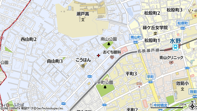 〒489-0986 愛知県瀬戸市南山町の地図