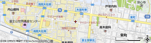 静岡県富士宮市大宮町12-11周辺の地図