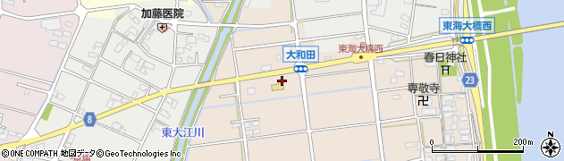 稲金 海津店周辺の地図