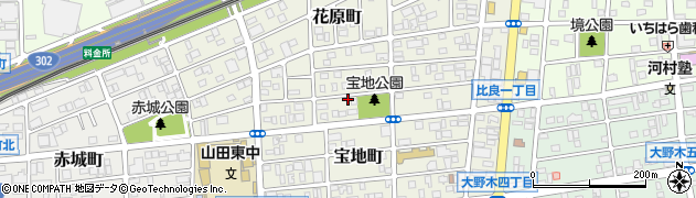 愛知県名古屋市西区宝地町201周辺の地図