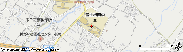 富士宮市立富士根南中学校周辺の地図