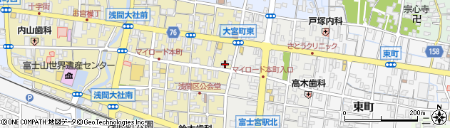 静岡県富士宮市大宮町12-10周辺の地図