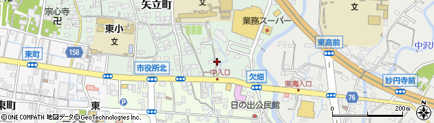 静岡県富士宮市矢立町周辺の地図