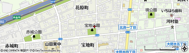 愛知県名古屋市西区宝地町223周辺の地図