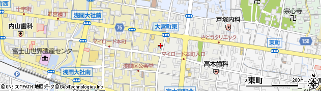 静岡県富士宮市大宮町12-9周辺の地図