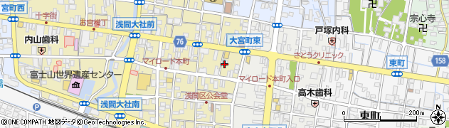 静岡県富士宮市大宮町12-14周辺の地図