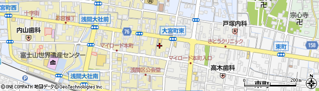 静岡県富士宮市大宮町12-15周辺の地図