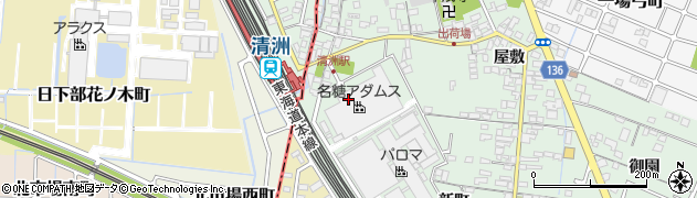 愛知県清須市一場周辺の地図