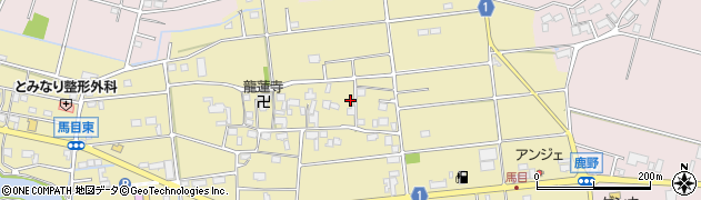 岐阜県海津市海津町馬目207周辺の地図