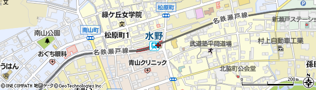 愛知県瀬戸市周辺の地図