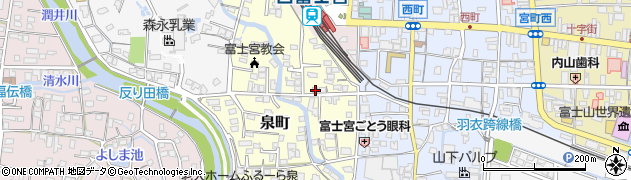 静岡県富士宮市泉町352周辺の地図
