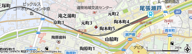 瀬戸元町郵便局周辺の地図