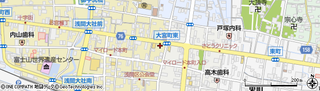 静岡県富士宮市大宮町12-2周辺の地図